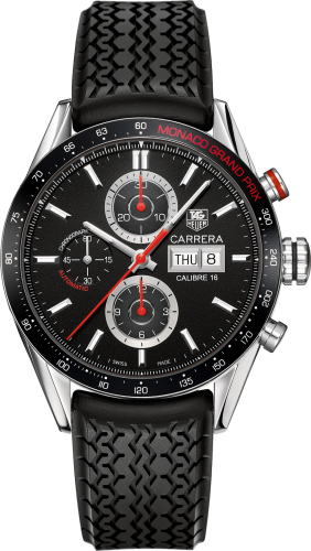 TAG Heuer Carrera Calibre 16 Day Date 43 Stainless Steel / Black / Monaco Grand Prix